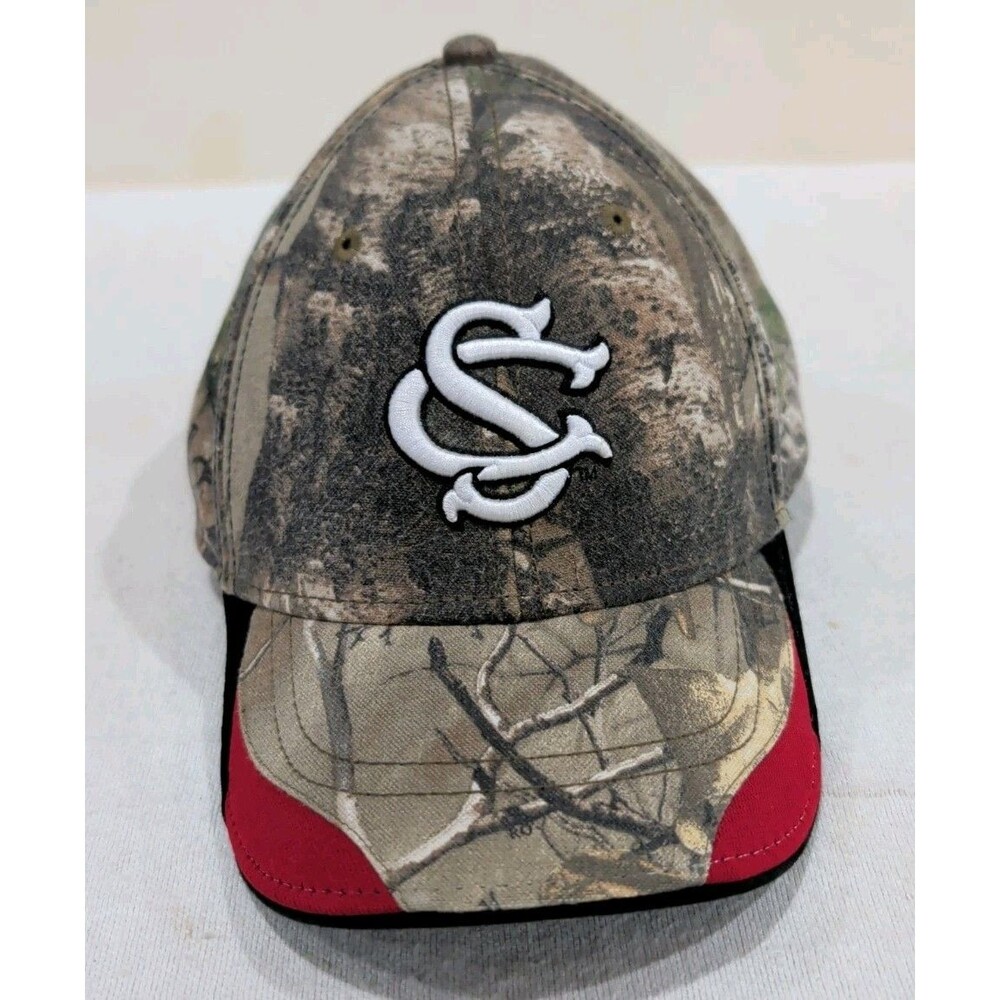 University Of South Carolina Gamecocks Realtree Camo Strapback Hat Cap OSFA